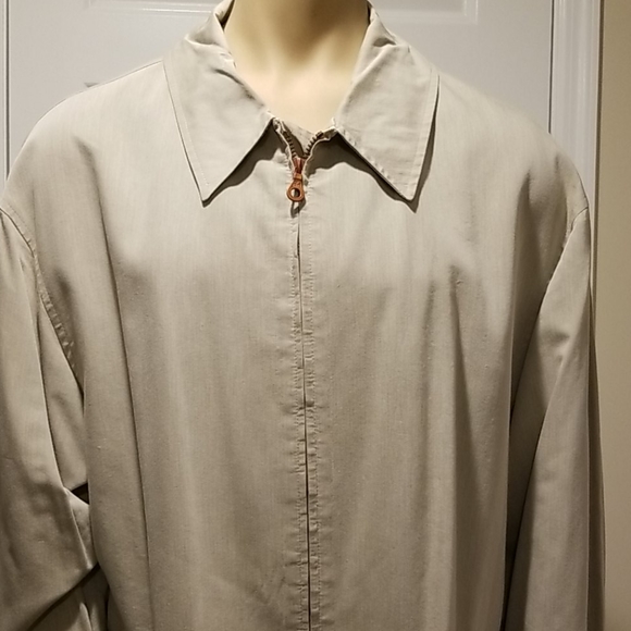 TURBULENCE sz L Vintage top coat mens overcoat zip up trench jacket Simon Sebag - Picture 2 of 14